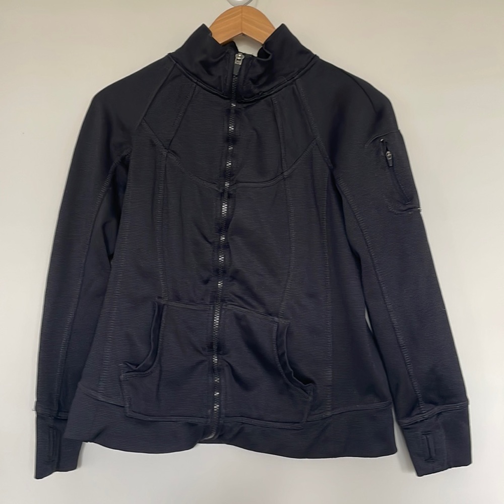 Tangerine Black full zip up jacket Sz M